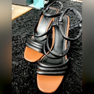 Zara heels with clear heel